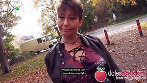 UGLY and OLD - MILF, almost GRANNY public fuck & no regrets Rubina dates66.com